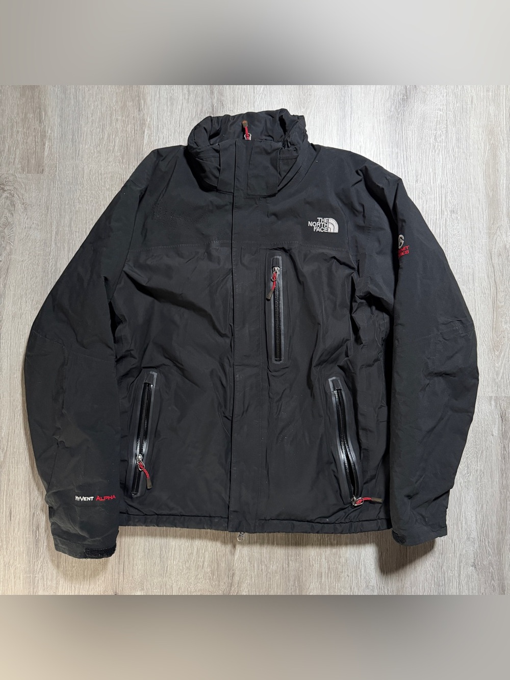 The North Face Summit Series Medium Mens Black Waterproof Hy Vent Raincoat